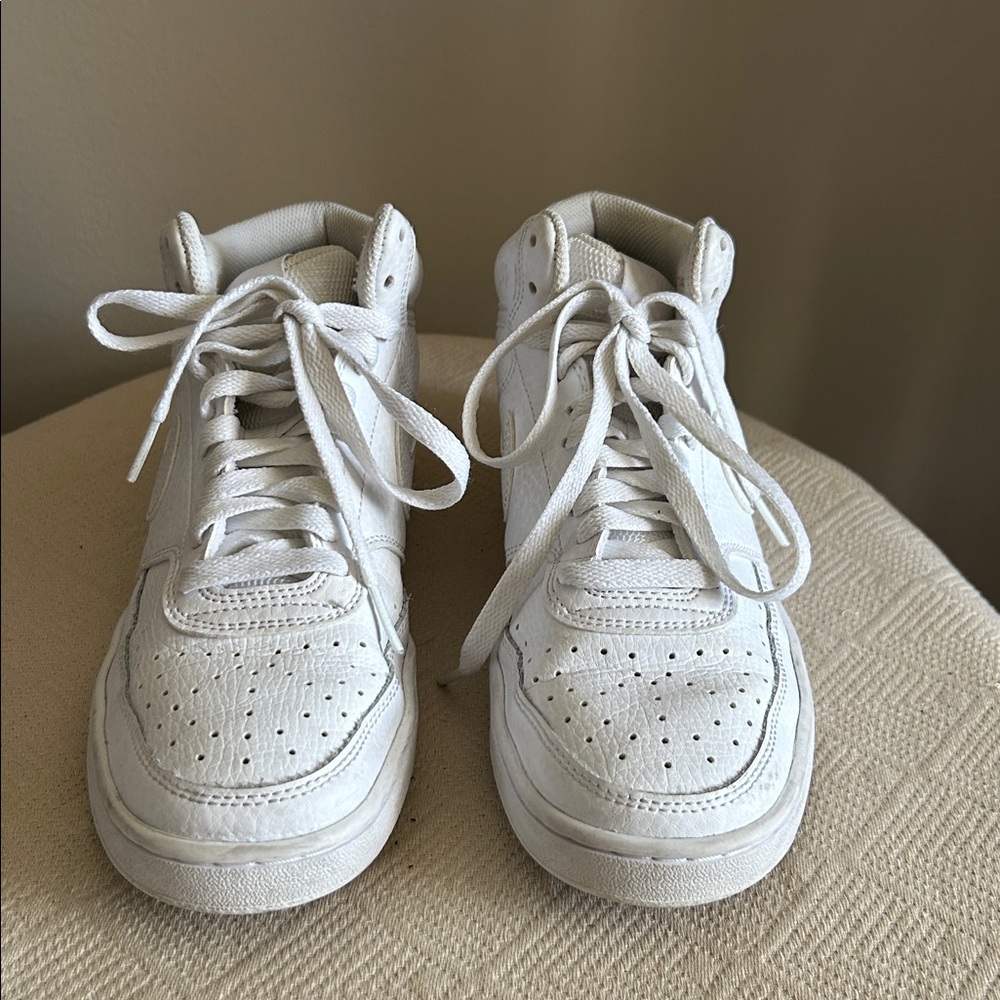 Nike White Classic Hi-Top Sneakers - Picture 8 of 10